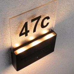 Paulmann Neda LED huisnummer lamp solar