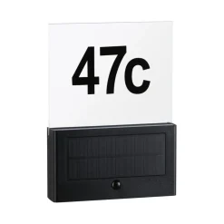 Paulmann Neda solar-LED huisnummer lamp sensor