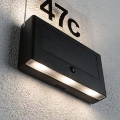 Paulmann Neda solar-LED huisnummer lamp sensor