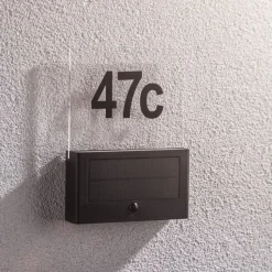 Paulmann Neda solar-LED huisnummer lamp sensor