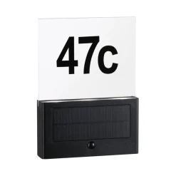 Paulmann Neda solar-LED huisnummer lamp sensor