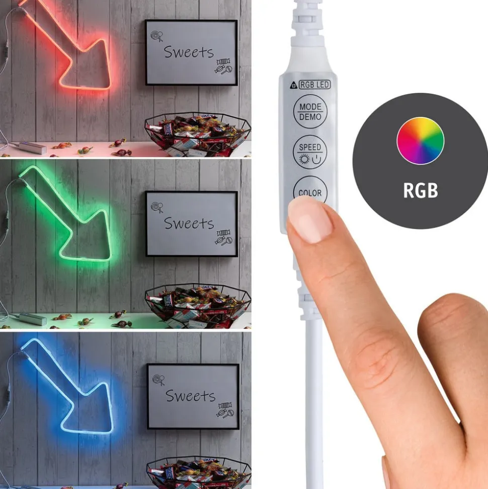 Paulmann neon Colorflex LED strip, RGB, USB, 1 m