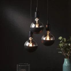 Paulmann Neordic Ketil hanglamp 3-lamps zwart