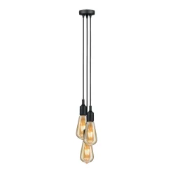 Paulmann Neordic Ketil hanglamp 3-lamps zwart