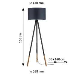 Paulmann Neordic Rurik vloerlamp driebeen