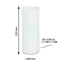 Paulmann Noora tafellamp van opaalglas