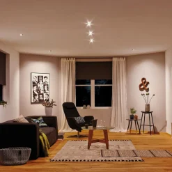 Paulmann Nova Coin 3xSet rond zwenkbaar zwart