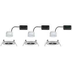 Paulmann Nova LED inbouwlamp per 3, star, ijzer