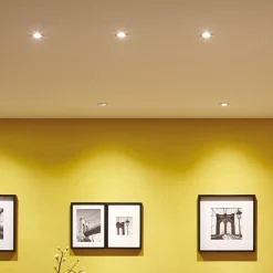 Paulmann Nova LED inbouwspot per 3, ijzer