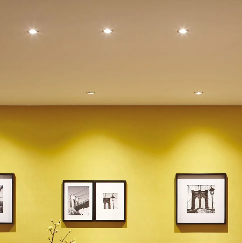 Paulmann Nova LED inbouwspot per 3, ijzer