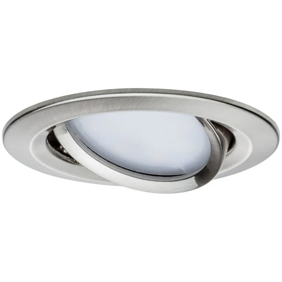 Paulmann Nova LED inbouwspot per 3, ijzer