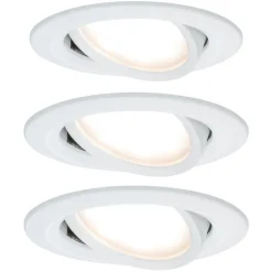 Paulmann Nova LED inbouwspot, gezwenkt, alu