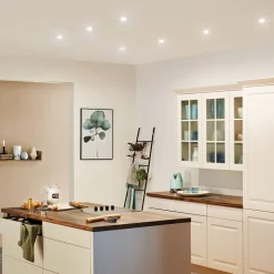 Paulmann Nova LED inbouwspot per 3, gezwenkt, wit