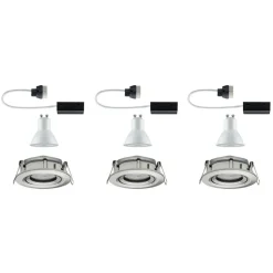 Paulmann Nova LED inbouwspot, dimbaar, IP65, ijzer