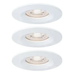 Paulmann Nova mini inbouwspot set per 3 IP44 wit