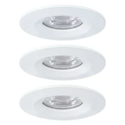 Paulmann Nova mini inbouwspot set per 3 IP44 wit