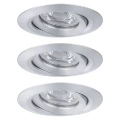 Paulmann Nova mini inbouwspot per 3 zwenkbaar alu