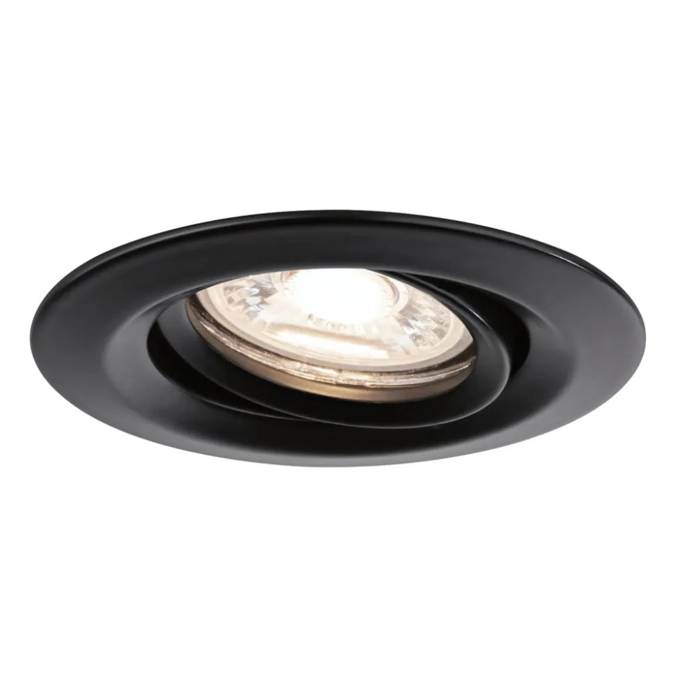 Paulmann Nova Mini inbouwspot 3x zwenkbaar zwart