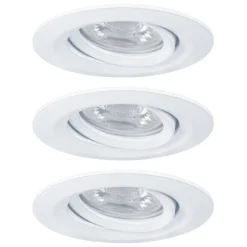 Paulmann Nova mini inbouwspot per 3 zwenkbaar wit