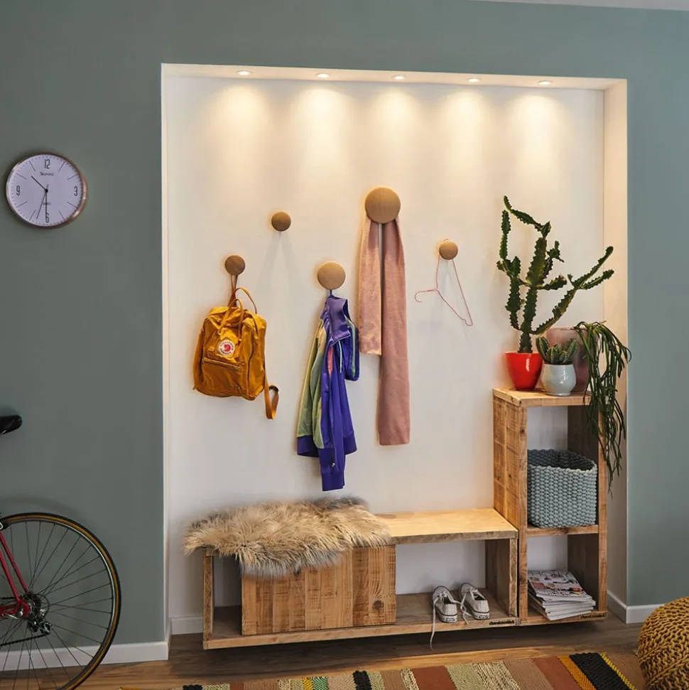 Paulmann Nova mini inbouwspot set per 3 IP44 alu