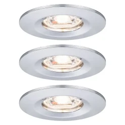 Paulmann Nova mini inbouwspot set p. 3 IP44 chroom
