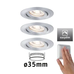 Paulmann Nova Mini plus LED easydim per 3 alu