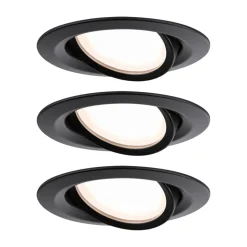 Paulmann Nova Plus Coin per 3 IP23 2.700K zwart