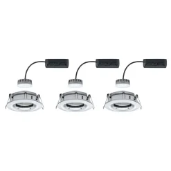 Paulmann Nova Plus LED-spot rond chroom set van 3