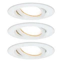 Paulmann Nova Plus LED-spot rond wit set van 3