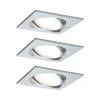 Paulmann Nova Plus per 3 LED spot hoekig, alu