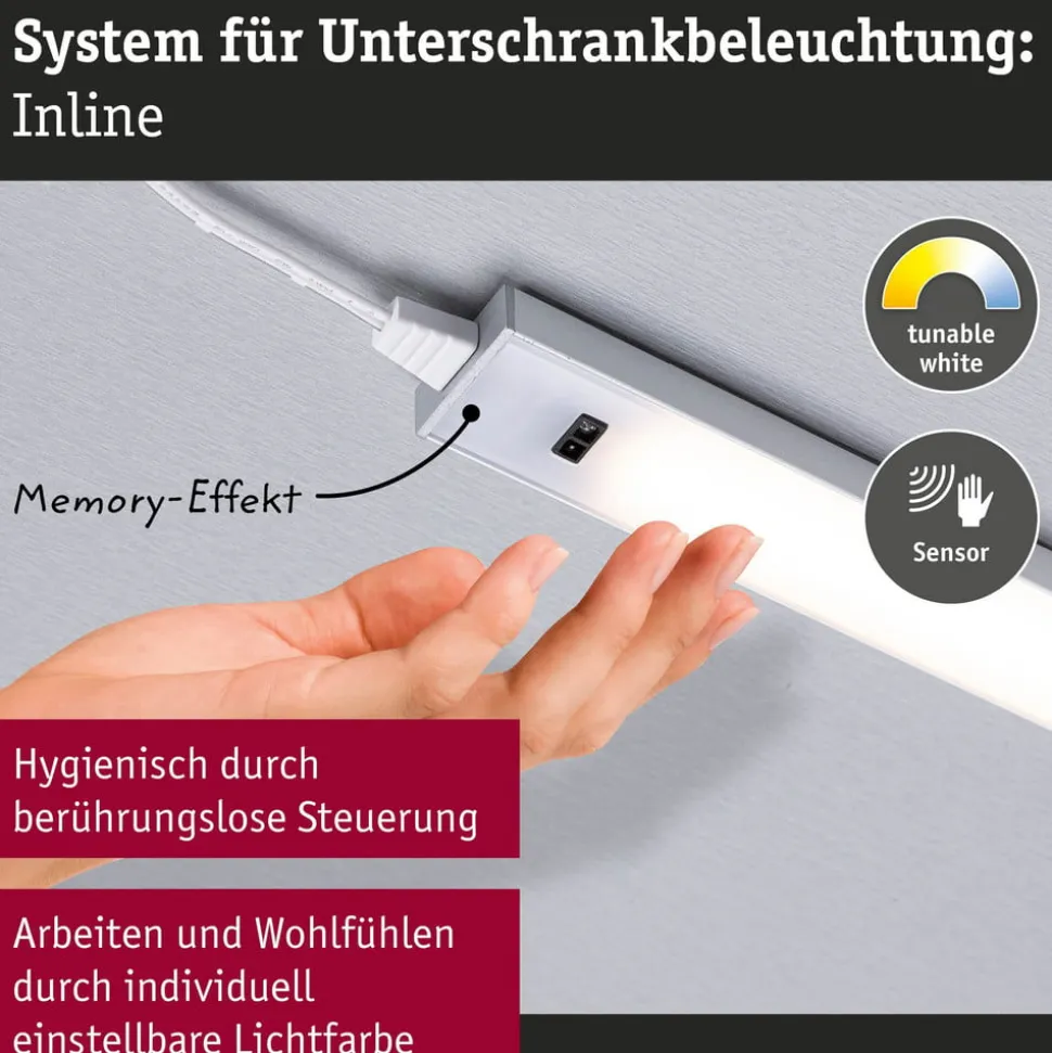 Paulmann onderbouwlamp Inline starterset van 2 wit 55 cm CCT