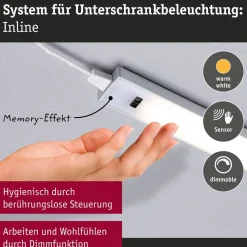 Paulmann onderbouwlamp Inline starterset van 2 wit 55 cm 830