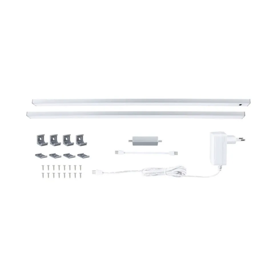 Paulmann onderbouwlamp Inline starterset van 2 chroom 55 cm CCT