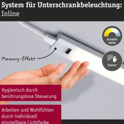 Paulmann onderbouwlamp Inline starterset van 2 chroom 35 cm CCT