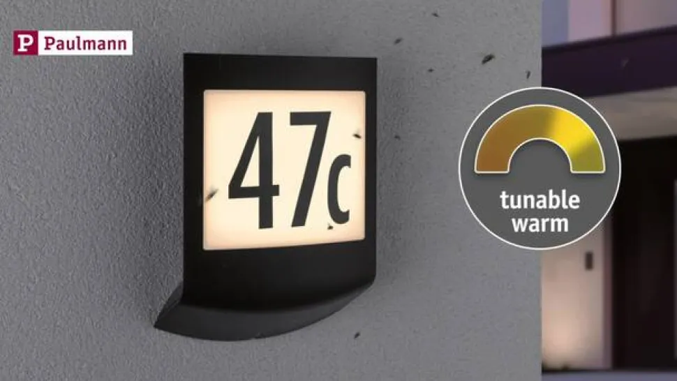 Paulmann Padea tuinpadverlichting met huisnummer ZigBee