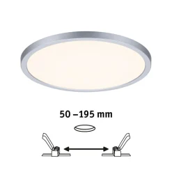 Paulmann paneel Aero 830 rond chroom 23 cm