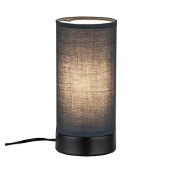 Paulmann Pia tafellamp van stof, zwart/grijs