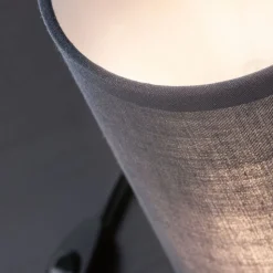 Paulmann Pia tafellamp van stof, zwart/grijs