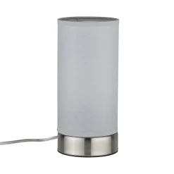 Paulmann Pia tafellamp van stof, lichtgrijs