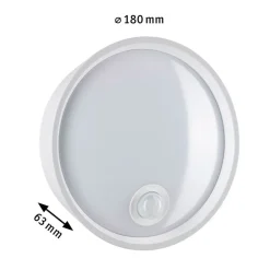 Paulmann Platomo LED buiten wandlamp sensor wit