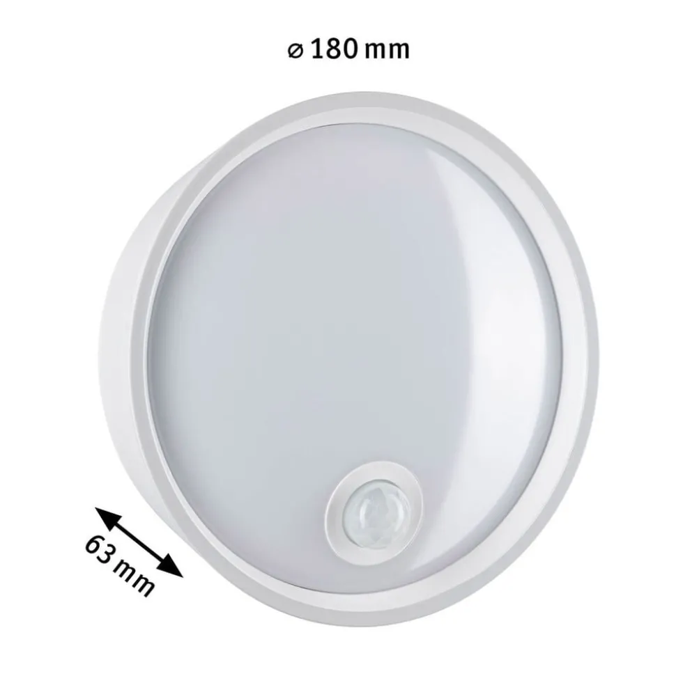 Paulmann Platomo LED buiten wandlamp sensor wit