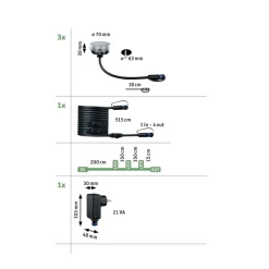 Paulmann Plug & Shine inbouwlamp 2W set van 3
