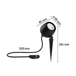 Paulmann Plug & Shine LED spot Kikolo grondspike, ZigBee, RGBW