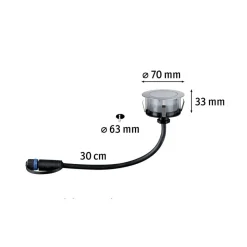 Paulmann Plug & Shine LED inbouwspot vloer RGBW ZigBee