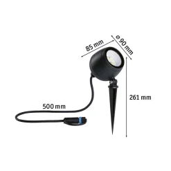 Paulmann Plug & Shine LED spot Kikolo, ZigBee, 2.200 K