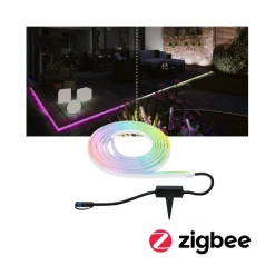 Paulmann Plug & Shine LED strip Neon 5 m, ZigBee, RGB, IP67