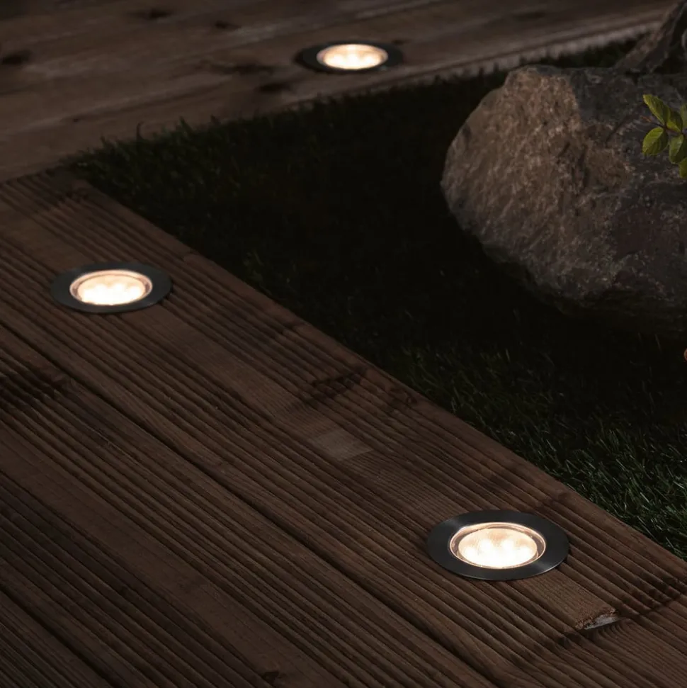 Paulmann Plug & Shine vloer Eco basic set van 3 3000K