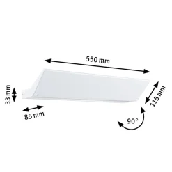 Paulmann Ranva wandlamp uplght wandlamp Dime, wit