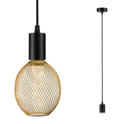 Paulmann Ravi fitting E27, zwart mat