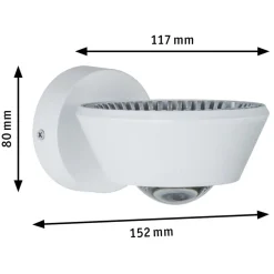 Paulmann Sabik LED wandlamp wit mat